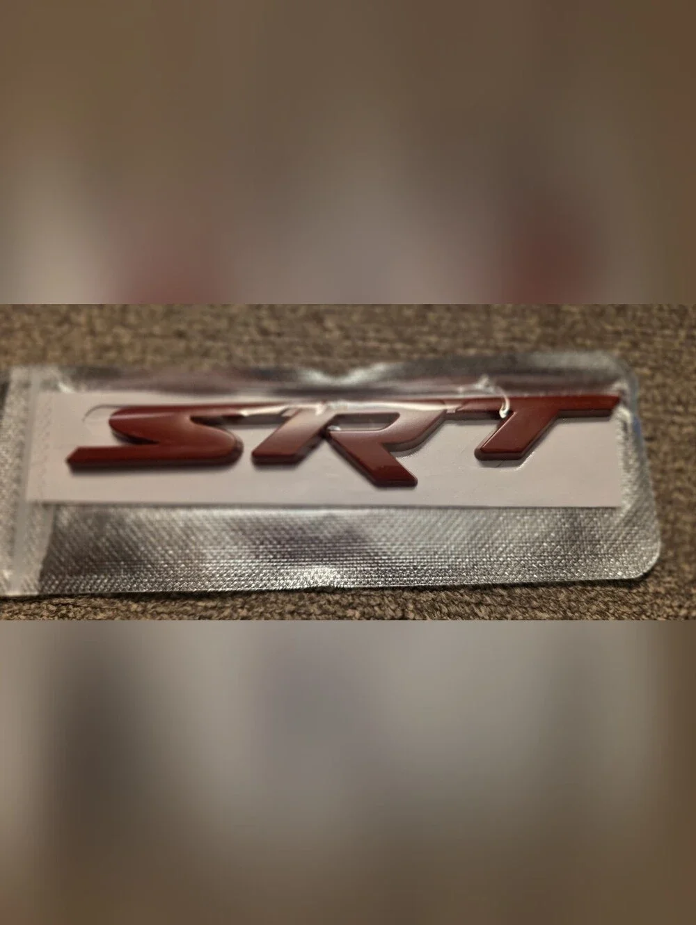Dark Red SRT Emblem Adhesive Or Grille Back Badge See All 4 Colors